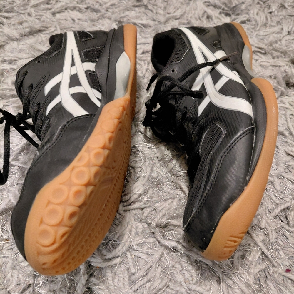 Asics Black and Tan Sneakers